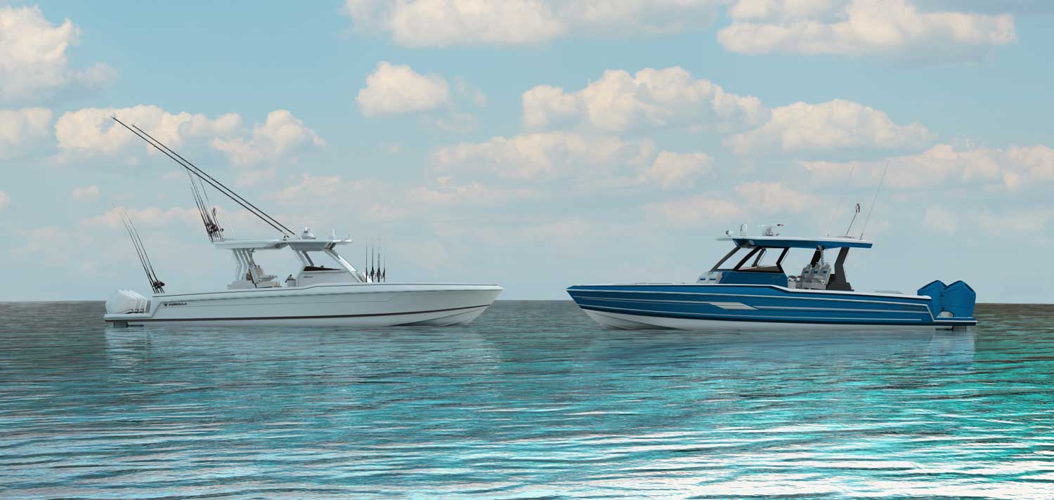 Two 387 CCS boats on the water