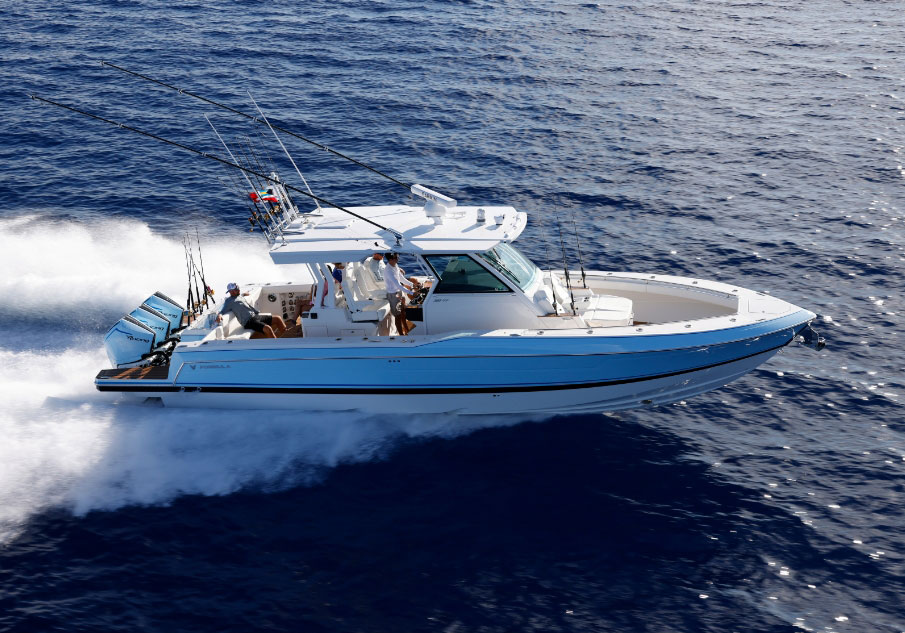 Family saltwater fishing boat hi-res stock photography and images